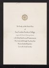 Invitation to Commencement Exercises 1943